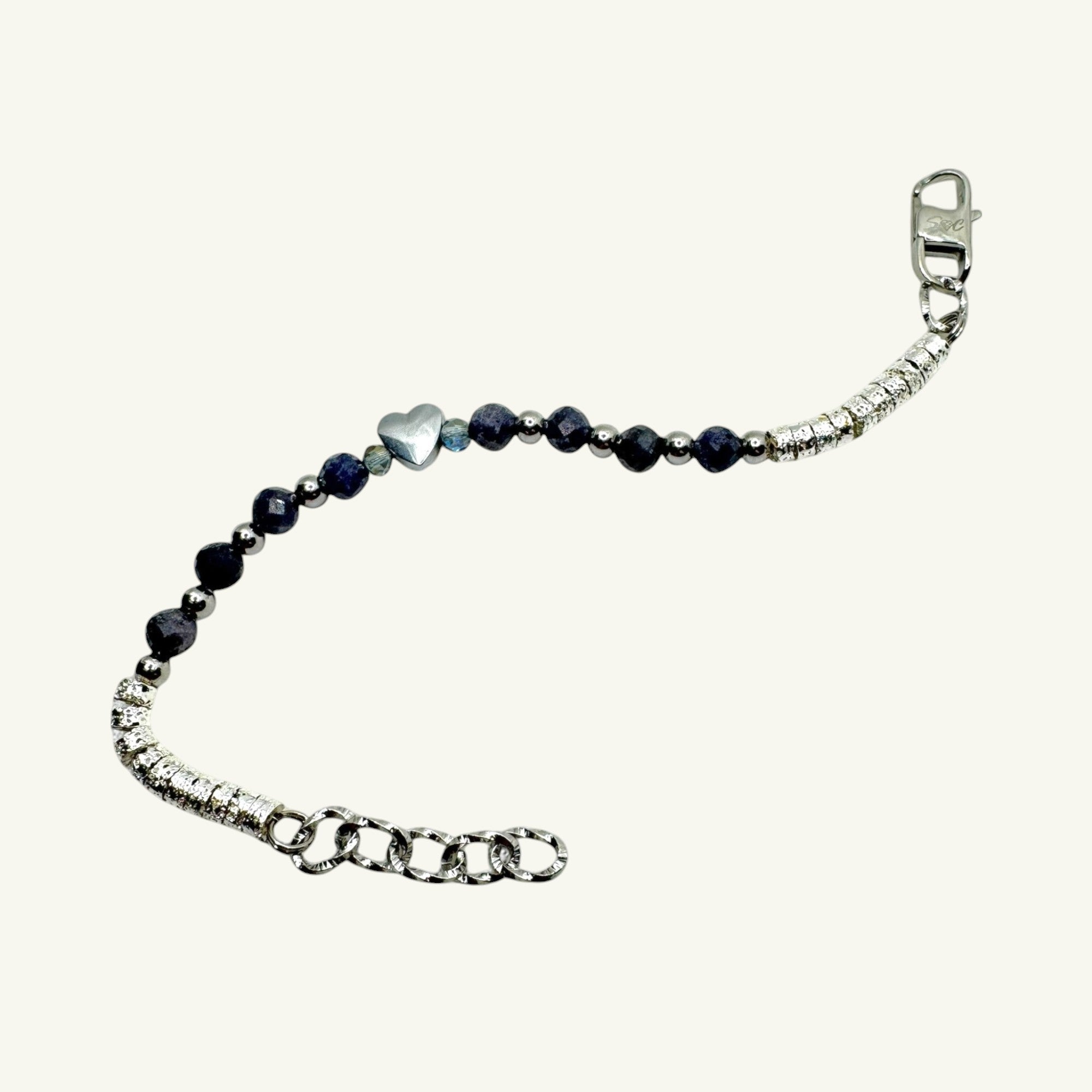 Bracciale zaffiro sfaccetato Sharifa Crystals